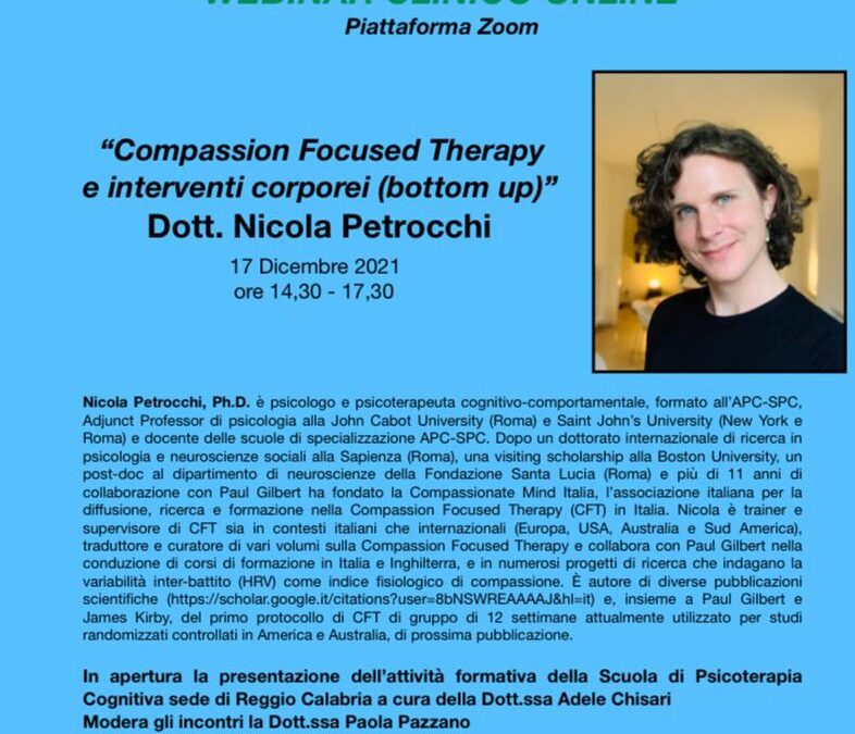 Compassion Focused Therapy e interventi corporei (bottom up)
